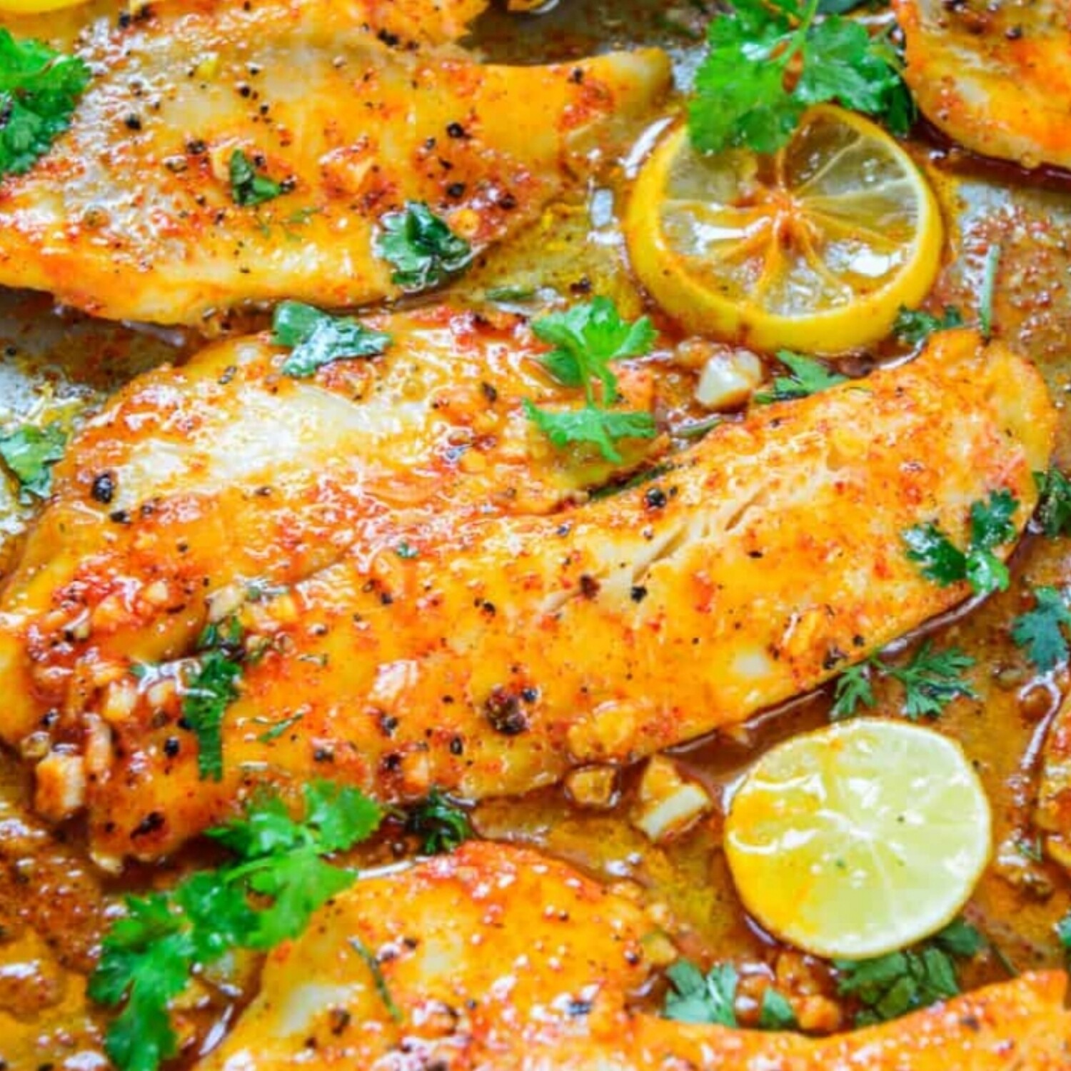 Lemon Pepper White fish w/Smothered green beans