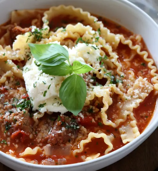 Turkey Lasagna Soup