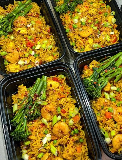Shrimp Fried Healthy Brown Rice