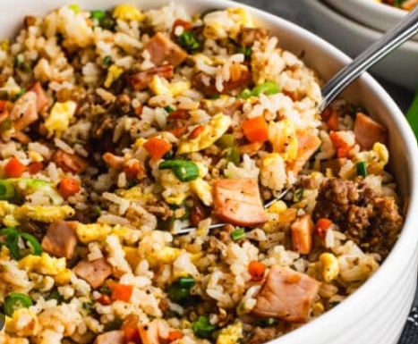 Breakfast fried rice