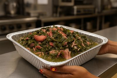 Collard & Kale Greens with Smoked Turkey & Sausage (Half Pan)