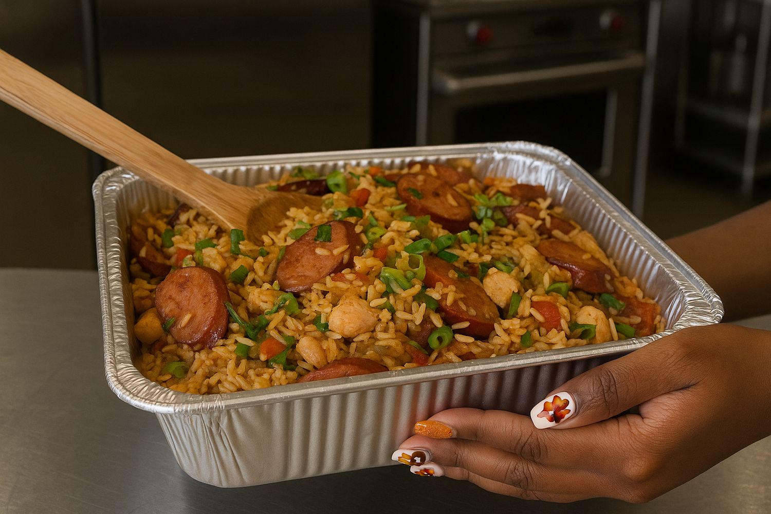 Chicken & Sausage Jambalaya (Half Pan)