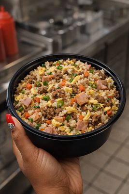 Breakfast fried rice Breakfast fried rice