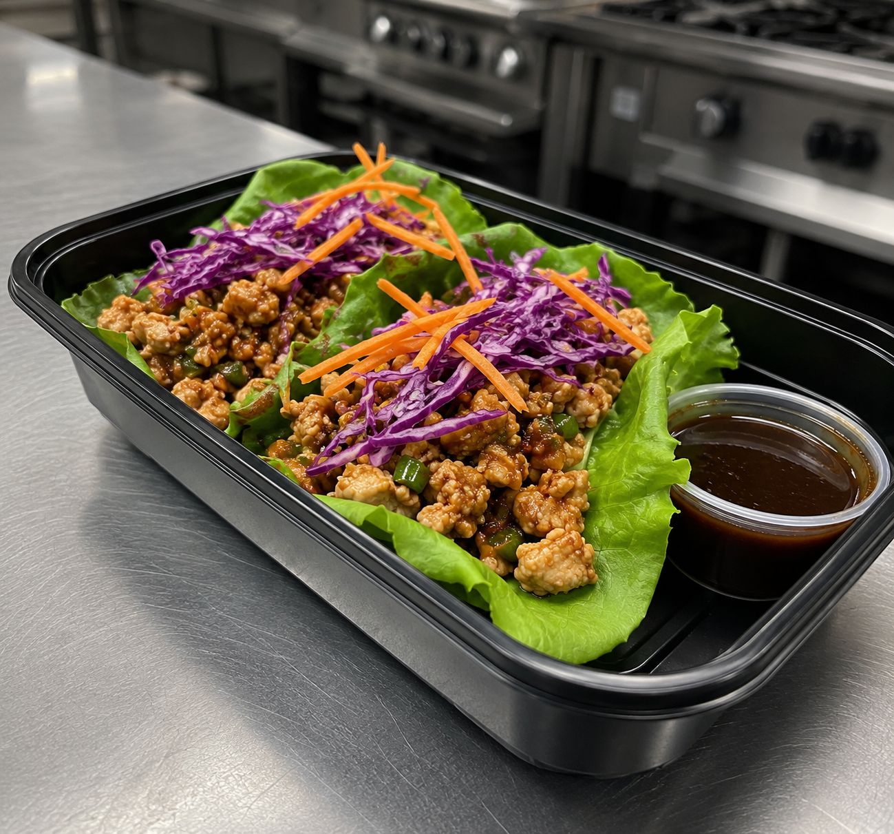 Asian Sesame Lettuce Tacos
