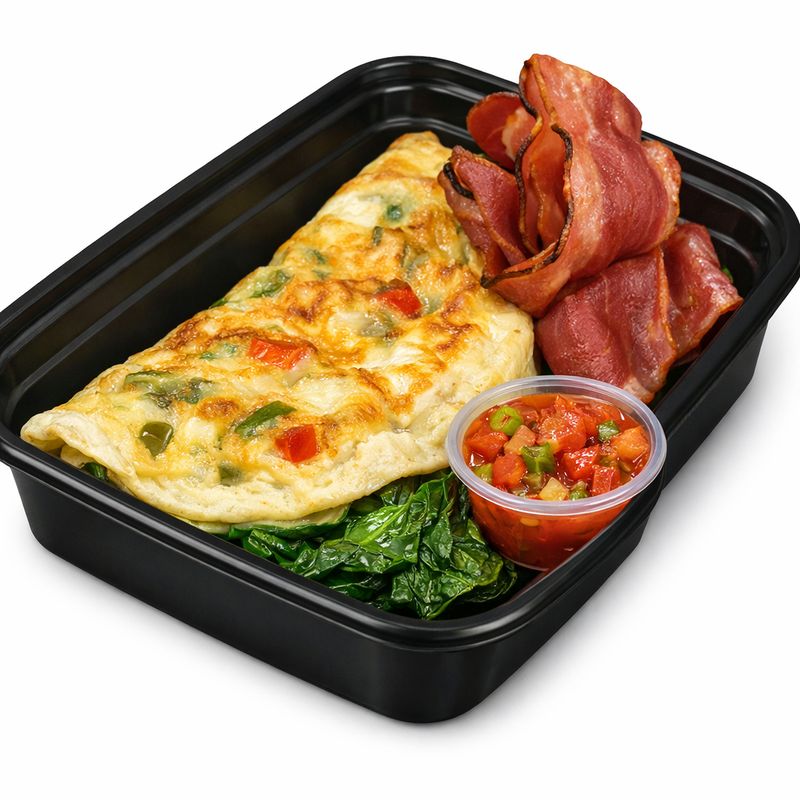 Veggie Omelet w/Turkey Bacon