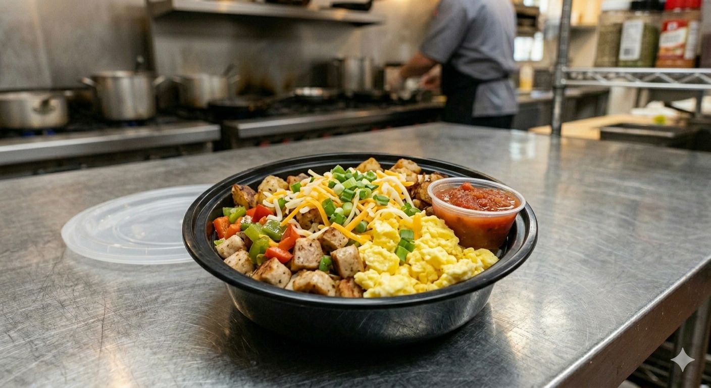 High Protein Breakfast Hash bowl