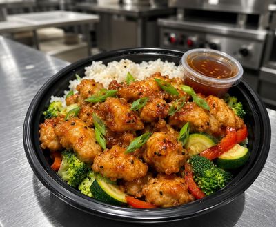 Hot Honey Garlic Chicken Bowl w/Quinoa