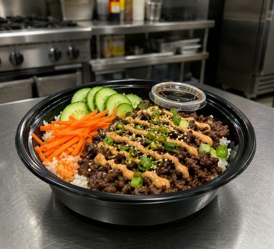 Honey Garlic Ginger Ground Turkey Bowl