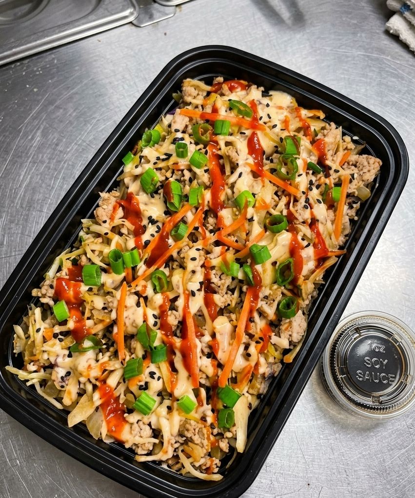 Eggroll in a bowl (Ground Turkey) w/Turmeric Ginger Rice