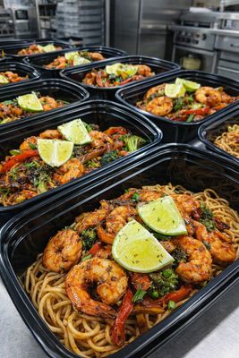 Shrimp Lo Mein w/Organic Noodles