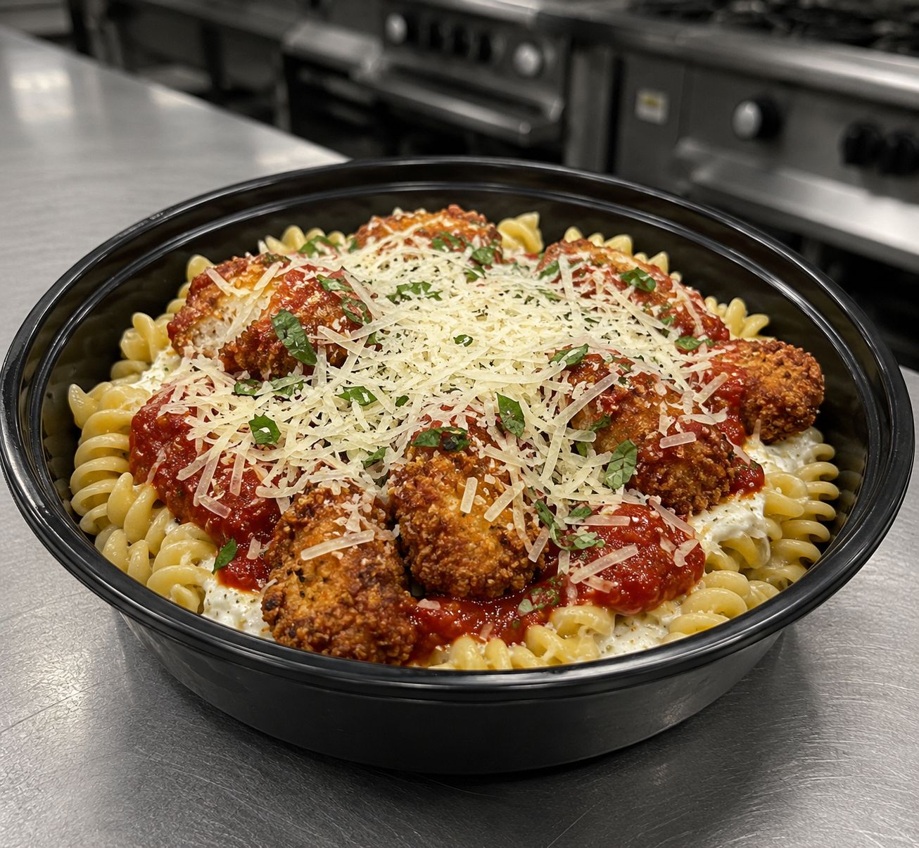 High Protein Parmesan Chicken Bowl