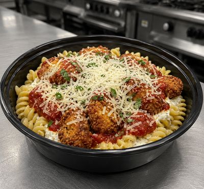 High Protein Parmesan Chicken Bowl