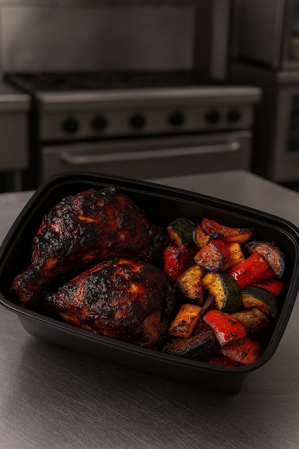 Sugar Free  BBQ Chicken w/Veggie medley (Dark Meat)
