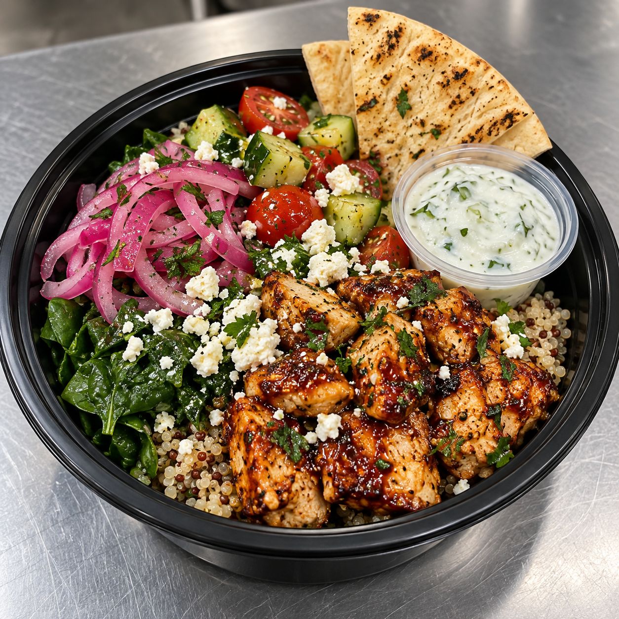 Harissa Honey Chicken Bowl w/Quinoa