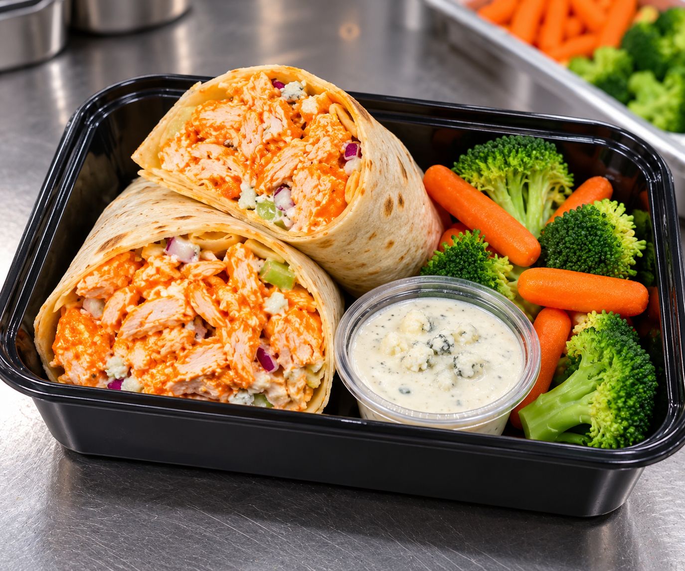 Shredded Buffalo Chicken Wrap