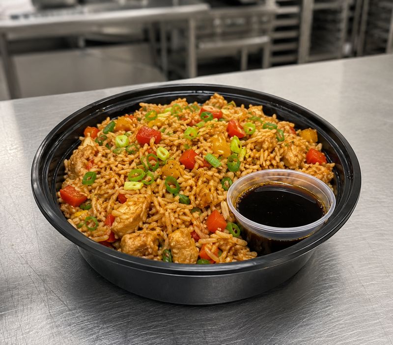 Chicken Fried Brown Rice ( Cauli Rice option)