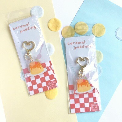 Pudding acrylic keychains