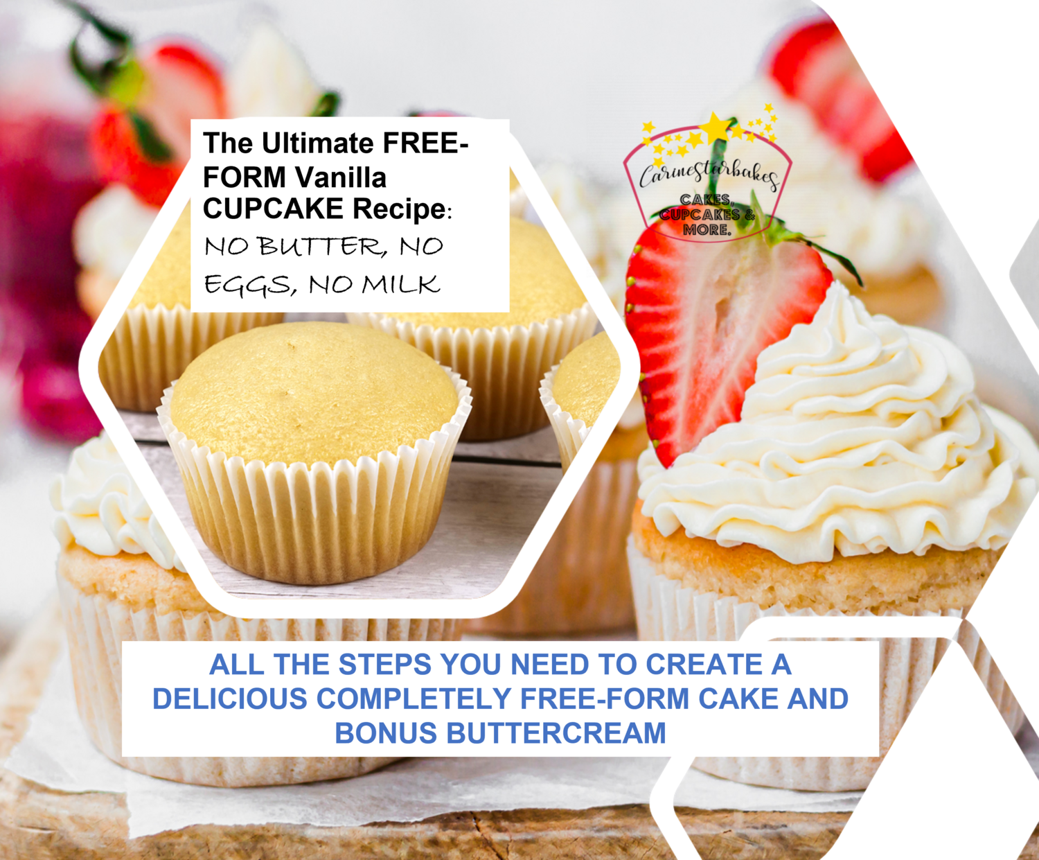 The Ultimate FREE-FORM Vanilla CUPCAKE Recipe