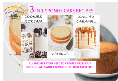 3 IN 1 SPONGE CAKE RECIPES