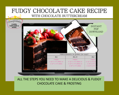 Fudgy CHOCOLATE Cake &amp; Chocolate Buttercream RECIPE