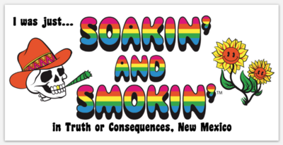 Soakin' and Smokin Bumper Sticker