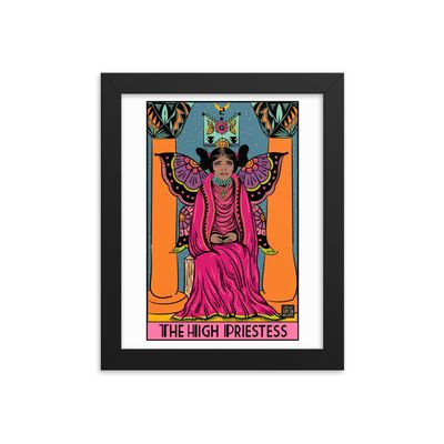 &quot;The High Priestess Tarot&quot; Framed Poster