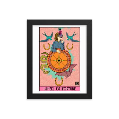 &quot;The Wheel of Fortune Tarot&quot; Framed poster