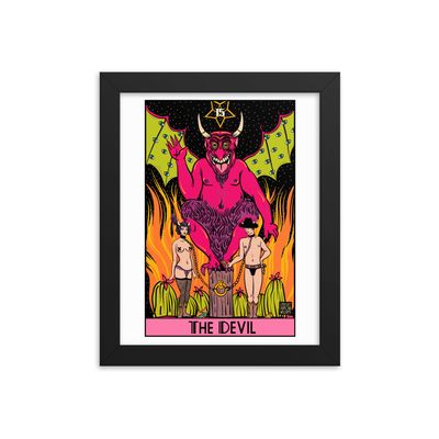 &quot;The Devil Tarot&quot; Framed poster