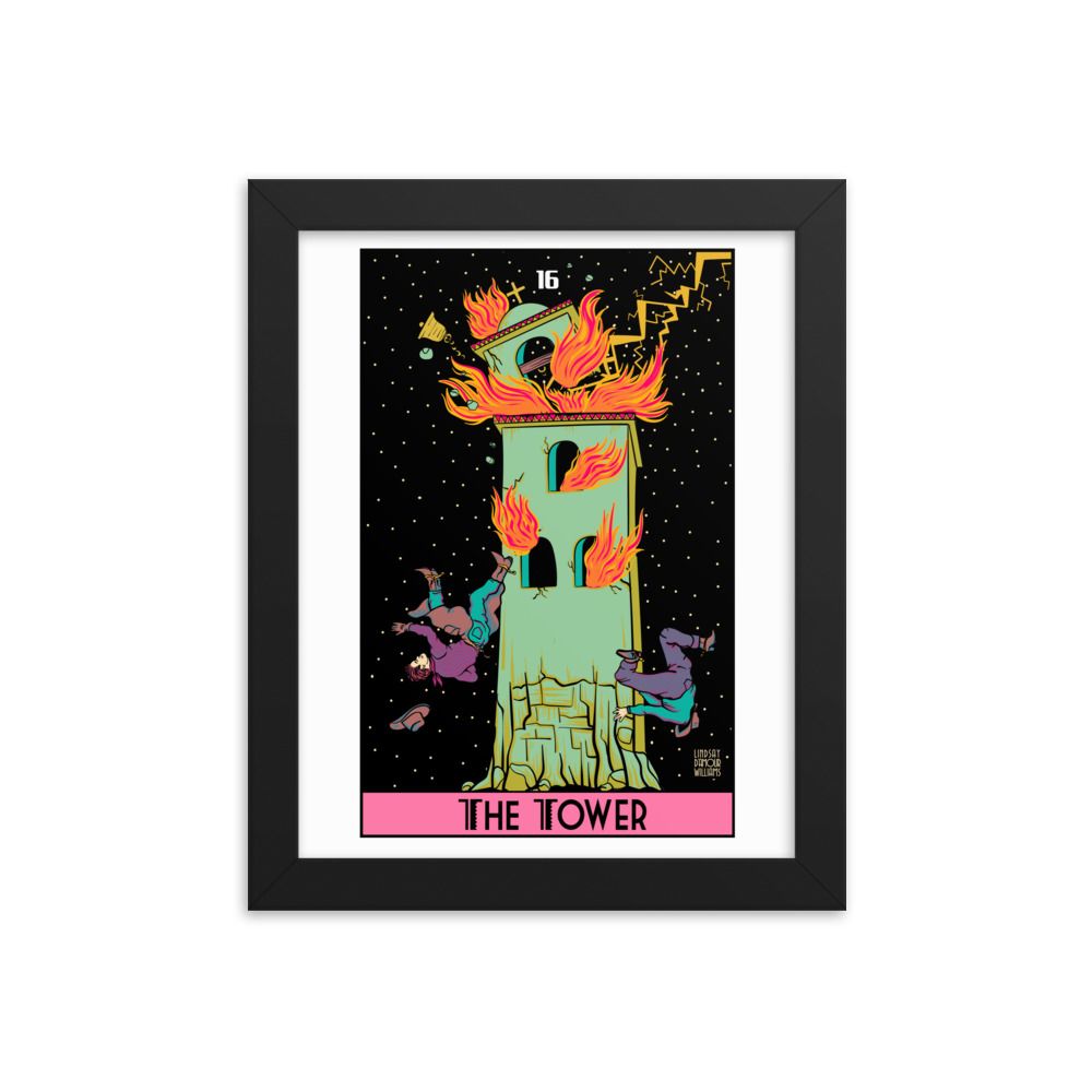 &quot;The Tower Tarot&quot; Framed Poster