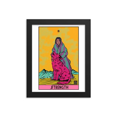 &quot;Strength Tarot&quot; Framed Poster
