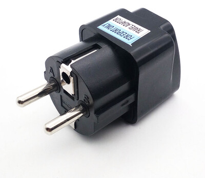 Adaptateur🔌10A Prise Anglaise Voyage US UK AU vers UE Noir Suivi🚚 Rapide