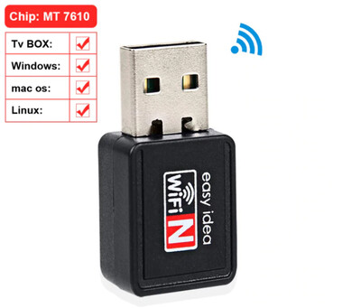 Clé usb Wifi adaptateur pour PC Mac OS Tv BOX Linux USB Ethernet