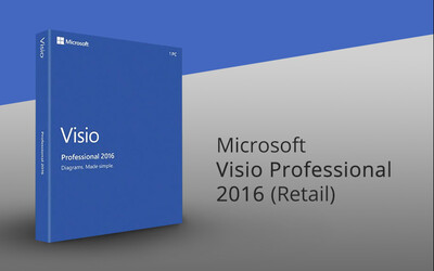 Microsoft® Visio Pro 2016 DVD Français.