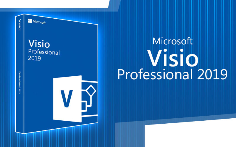 Licence clé Microsoft® Visio Pro 2019 DVD Français