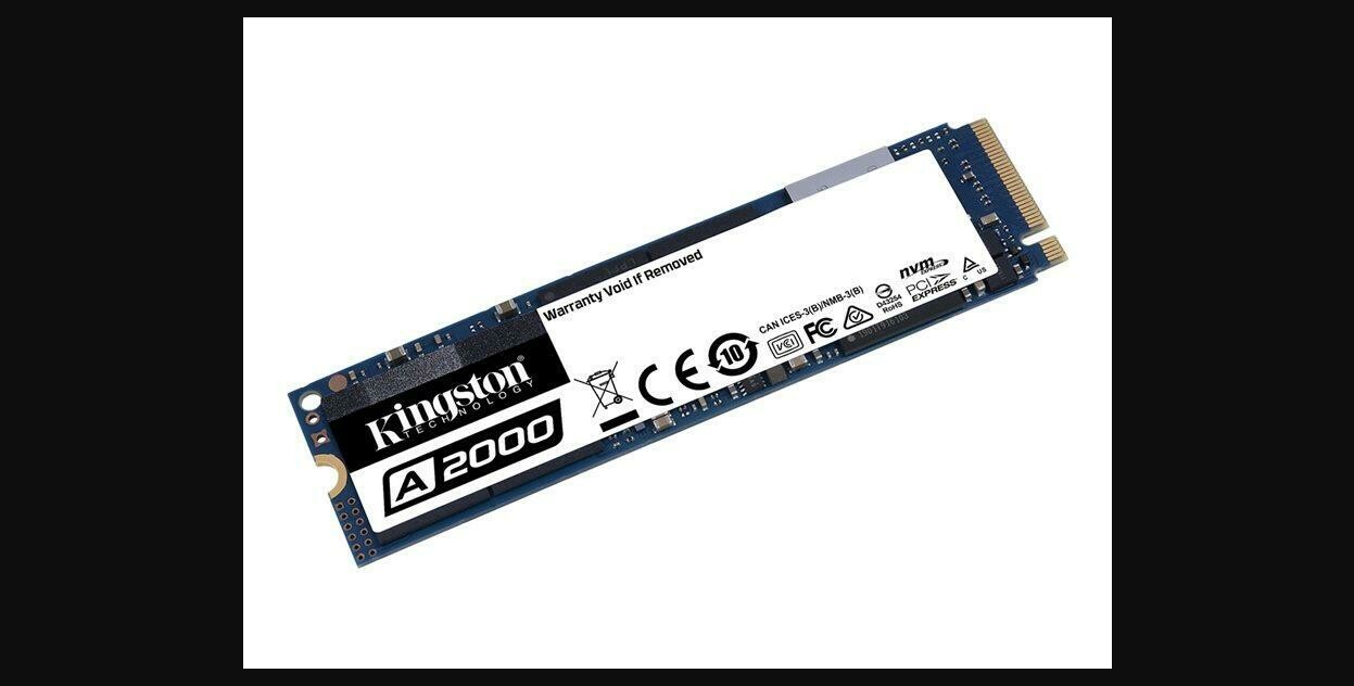 Kingston® A2000 Disque SSD interne 250 Go M.2 2280 PCI Express 3.0 x4 (NVMe)