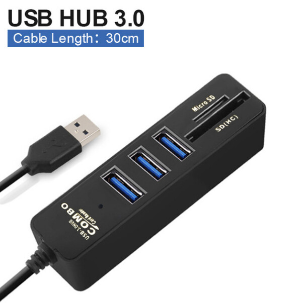 adaptateur multi chargeur prise HUB USB 3.0  lecteur carte SD/TF