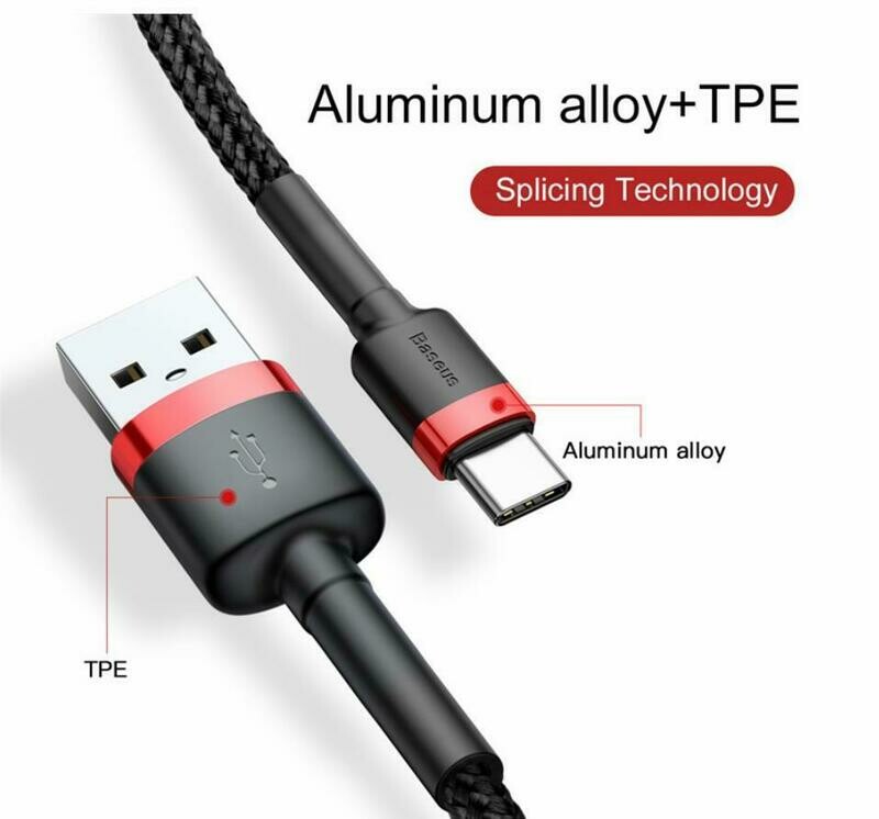 Câble USB 1 m Baseus Type C Charge rapide 3.0