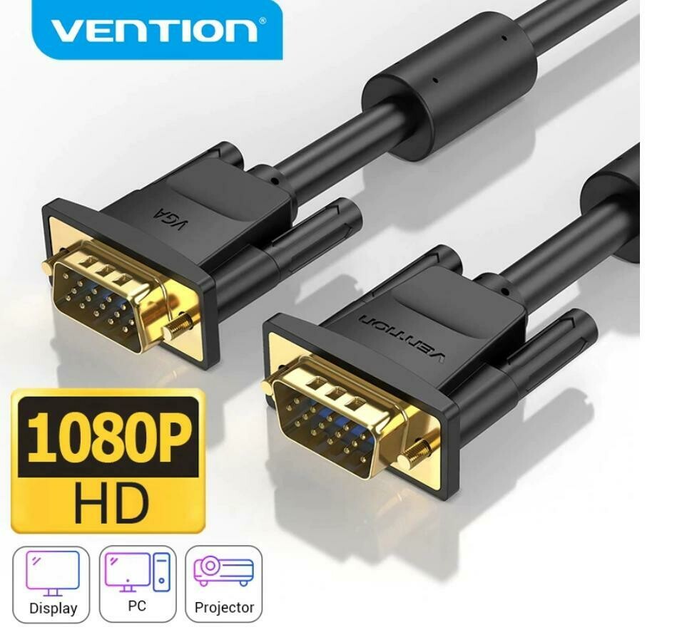 Câble SVGA 3 m ? Or transparent HD15 mm Haute Qualité✅ livré depuis la France✔