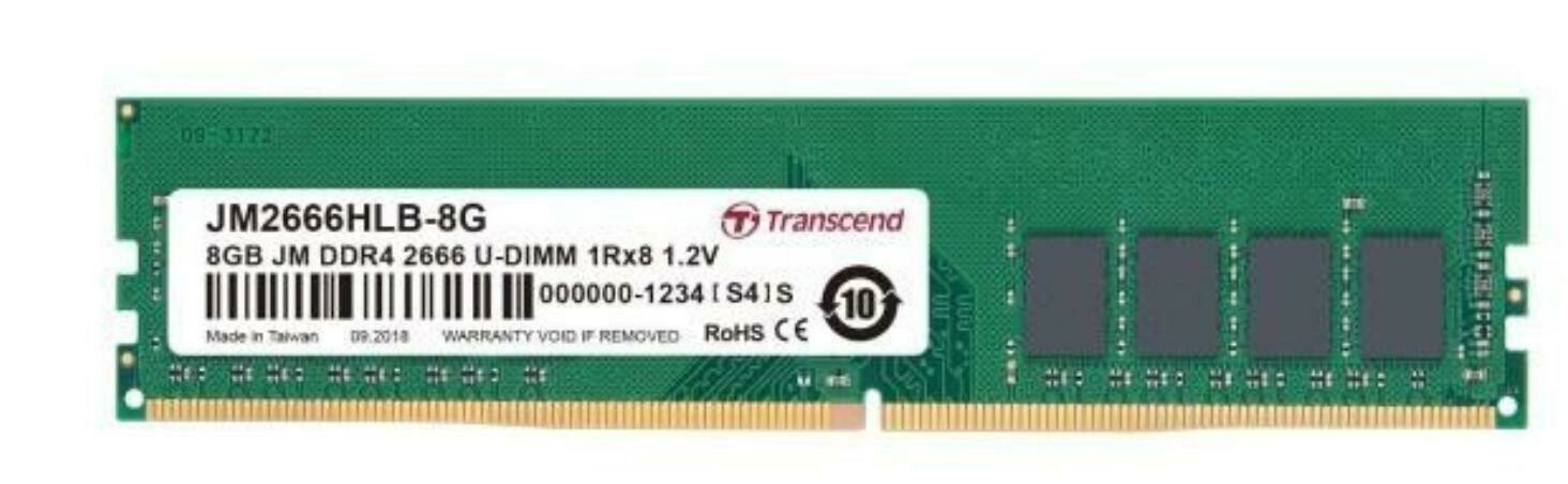 8GB JM DDR4 2666Mhz U-DIMM 1Rx8 1Gx8 CL19 1.2V