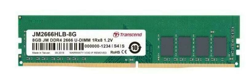 8GB JM DDR4 2666Mhz U-DIMM 1Rx8 1Gx8 CL19 1.2V
