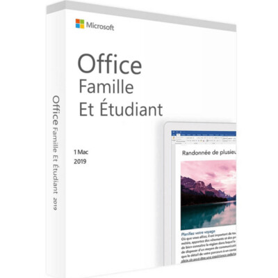 Microsoft Office Famille et Etudiant 2019 pour Mac