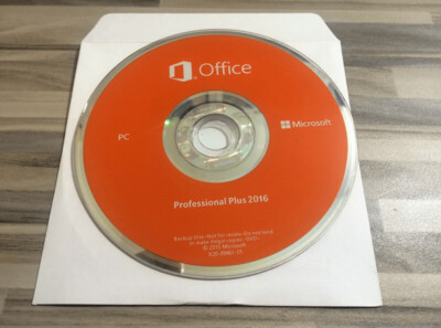 Microsoft® Office 2016 Pro Plus format DVD + Licence RETAIL non liée carte mère.
