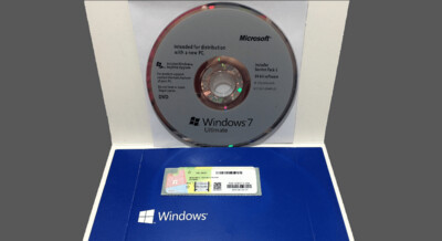 Licence clé sticker Microsoft Windows 7 Ultimate format DVD 64 bit