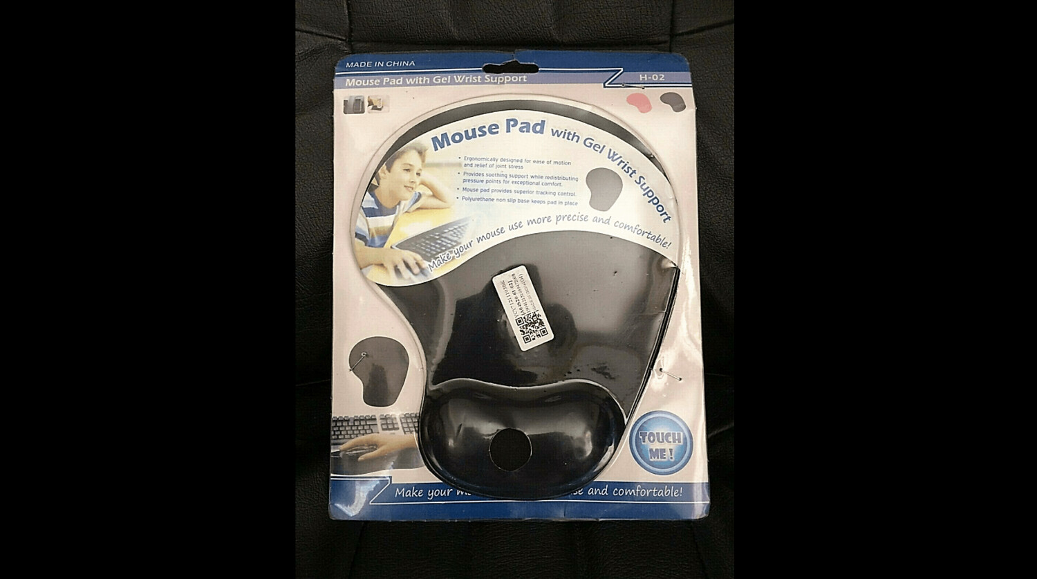 Tapis souris? Pc Ordinateur repose poignet Haute Qualité✅ Gel/Tissu✅, Tapis de souris: Noir