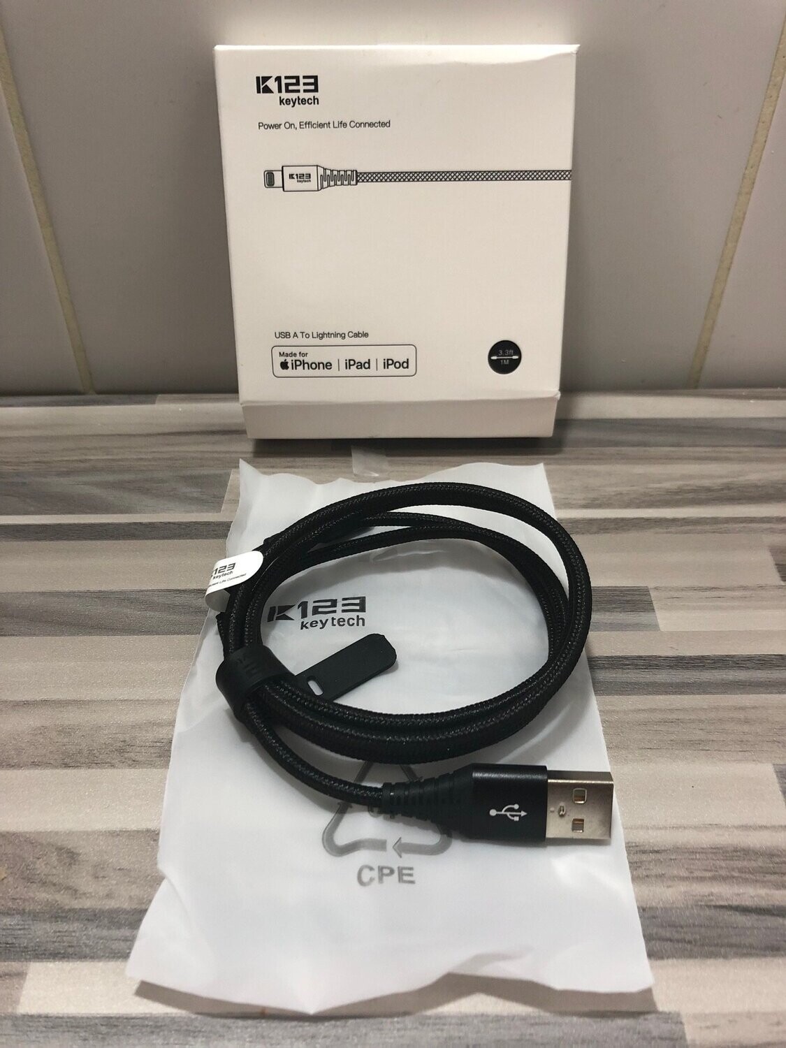 Câble Chargeur iPhone 1m Apple MFI original Certifié USB