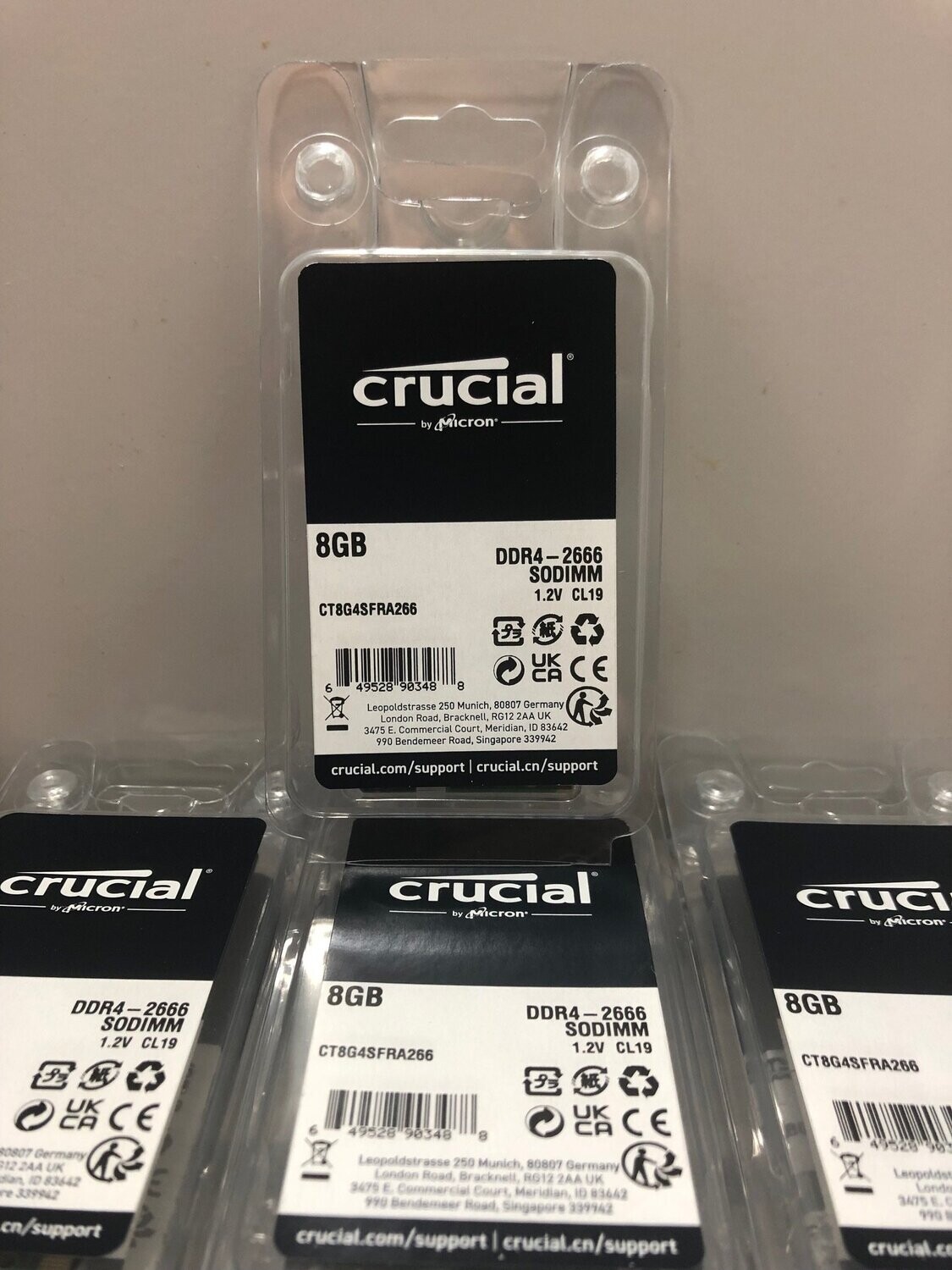 Ram Crucial DDR4 module 8 Go SO DIMM 260 broches 2666 MHz / PC4-21300