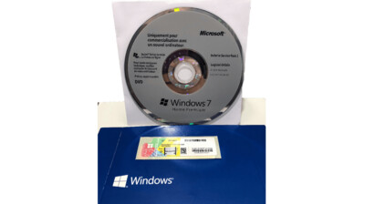 Microsoft Windows 7 Home Premium Sp1 format DVD 64 bit certificat d'authenticité