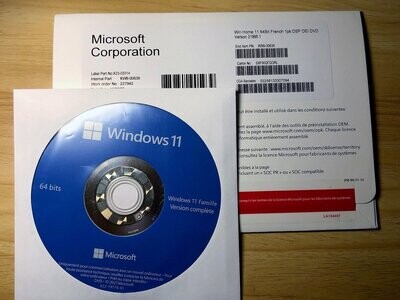 Coffret complet Windows 11 Famille 64 bit DSP OEI KW9-00636