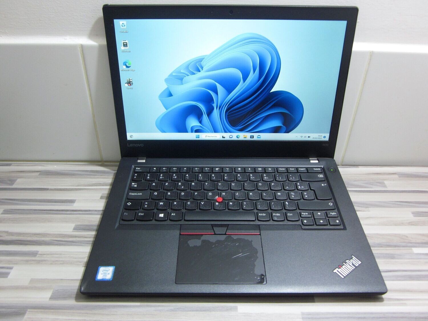 Lenovo ThinkPad T470 i5-6300U 8 Go RAM, 256 Go SSD Intel Windows 11 pro