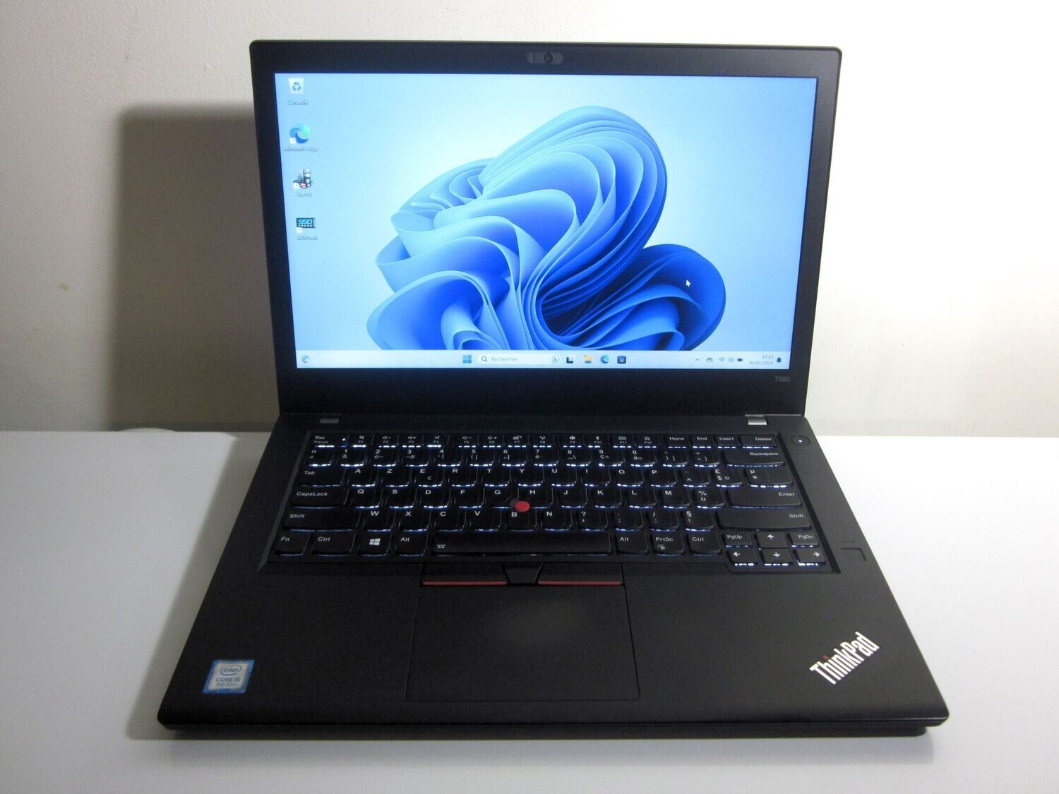 LENOVO THINKPAD T480 INTEL CORE I5-8250U Ram 8Go SSD 256Go Windows 11 pro
